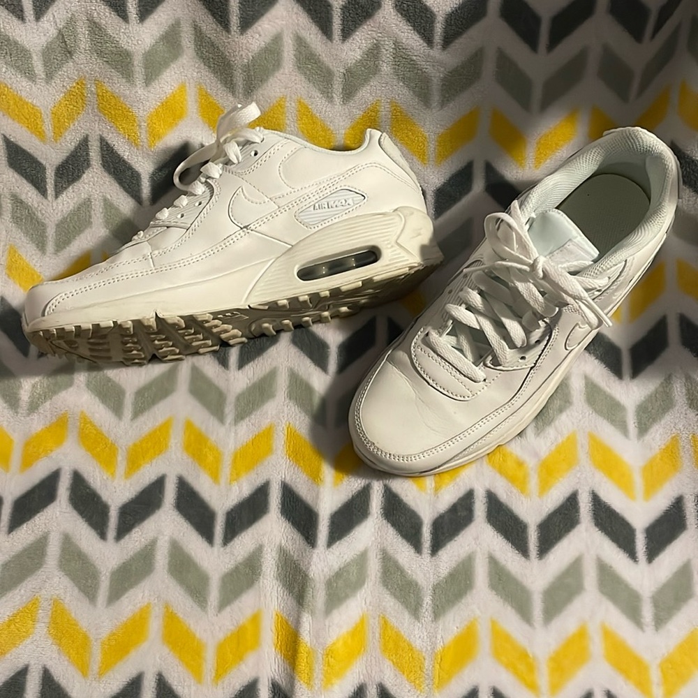 Nike Air Force 1. All white. Worn 2-3 times. Size 6Y.